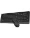 Комплект клавиатура и мишка A4tech - F1010 Fstyler, черен/сив - 2t