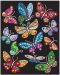 Творчески комплект KSG Crafts Sequin Art - Изкуство с пайети и фолио, Пеперуди - 1t