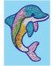 Творчески комплект KSG Crafts Sequin Art - Изкуство с пайети, Делфинче - 1t