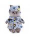Плюшена играчка Budi Basa - Коте Басик със синя флорална пижама, 30 cm - 1t