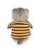 Плюшена играчка Budi Basa - Коте Басик с тениска и пчеличка, 22 cm - 3t