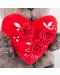 Плюшена играчка Budi Basa - Коте Басик с червено сърчице, 22 cm - 3t
