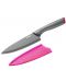 Кухненски нож Tefal - Fresh Kitchen Chef, 15 cm, черен/розов - 3t