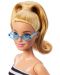 Кукла Barbie Fashionistas 213 - С черно-бял потник и розова пола - 3t