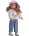 Кукла Asi Dolls - Сабрина, с дънков панталон и бяла блуза, 40 cm - 1t