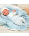 Кукла-бебе Arias - Паоло със синьо одеяло и аксесоари, 40 cm - 7t