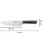 Кухненски нож Tefal - Ever Sharp, K2569004, 16.5 cm, черен - 4t