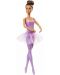 Кукла Mattel Barbie - Балерина, с кестенява коса и лилава рокля - 3t