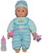 Кукла-бебе Raya Toys - С функции и аксесоари, синьо - 2t