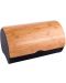 Кутия за хляб ADS - Steel, 37.7 x 24.3 x 20.4 cm, с бамбуков капак - 3t