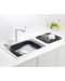 Купа за миене и отцеждане Brabantia - SinkSide Dark Grey - 8t