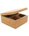 Бамбукова кутия за чай HIT - 4 отделения, 16 x 16 cm - 1t