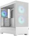 Кутия Fractal Design - Pop Air RGB, mid tower, бяла/прозрачна - 1t