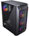 Кутия COUGAR - MX410 Mesh-G RGB, mid tower, черна/прозрачна - 5t