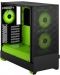 Кутия Fractal Design - Pop Air RGB, mid tower, зелена/черна/прозрачна - 6t