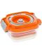 Кутия за вакуумиране Status - Baby, 150 ml, BPA Free, оранжева - 1t