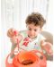 Купа за хранене с въртене на 360° BabyJem - Оранжева - 2t