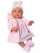 Кукла бебе Asi Dolls - Лея, с розово палто, 46 cm - 1t