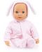 Кукла със звуци Bayer - Anna Baby, светлорозово зайче, 38 cm - 3t