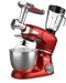 Кухненски робот Tesla - KR600RA, 1000W, 6 степени, червен/сребрист - 4t