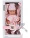 Кукла-бебе Moni Toys - С късо розово боди и розово одеялце, 41 cm - 3t