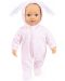Кукла със звуци Bayer - Anna Baby, светлорозово зайче, 38 cm - 2t