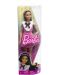 Кукла Barbie Fashionistas - С карирана розова рокля с панделка #209 - 5t