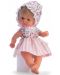 Кукла Asi Dolls Bomboncin - Бебе Чикита, с шапка  на цветя и дантели, 20 cm - 1t