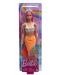 Кукла Barbie - Барби русалка с лилава коса и синя корона - 2t