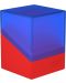 Кутия за карти Ultimate Guard Boulder Deck Case Synergy - Синя/Червена (100+ бр.) - 1t