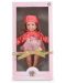 Кукла Moni Toys - С розова рокля, жилетка и шапка, 46 cm - 2t