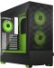 Кутия Fractal Design - Pop Air RGB, mid tower, зелена/черна/прозрачна - 1t