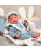 Кукла-бебе Arias - Бруно със син костюм и аксесоари, 45 cm - 8t