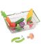 Игрален комплект Lelin - Кошница за пазар с 10 зеленчуци - 1t