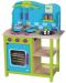 Дървена детска кухня Lelin - Морски бриз, с посуда - 1t
