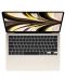 Лаптоп Apple - MacBook Air 13, 13.6'', WQXGA, M2, 256GB, златист - 2t