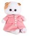 Плюшена играчка Budi Basa - Коте Ли-Ли, бебе, с розово палто, 20 cm - 1t