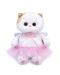 Плюшена играчка Budi Basa - Коте Ли-Ли, бебе с рокличка, 20 cm - 1t