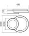 LED Плафон Smarter - Combi 01-3367, IP20, 240V, 40W, бял мат - 2t