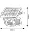 LED соларен аплик със сензор Rabalux - Lihull 77020, IP 44, 9.6W, DC 3.7V, 500lm, 4000k, черен - 7t