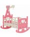 Детска играчка Polesie - Легло за кукла Heart, розово - 1t