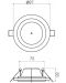 LED Луна за вграждане Smarter - ST 205 70357, 240V, 10x0.5W, бял - 2t