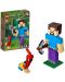 Конструктор Lego Minecraft - Голяма фигурка Стив с папагал (21148) - 4t