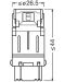 LED Автомобилни крушки Osram - LEDriving SL, P27/7W, 1.7W, 2 броя, бели - 4t