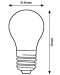 LED крушка Rabalux - E27, 6W, G45, 2700К, филамент - 3t