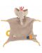 Мека играчка - кърпа Moulin Roty Les Papoums - Слон, 28 cm - 1t