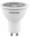 LED крушка за луна Toshiba - GU10, 4=50W, 345 lm, 3000K - 1t