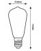 LED крушка Rabalux - E27, 4W, ST64, 2700К, филамент - 10t