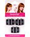 LinziClip Mini Щипка за коса, черна перла, 3 броя - 1t