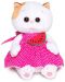 Плюшена играчка Budi Basa - Коте Ли-Ли, бебе, в рокля с диня, 20 cm - 1t